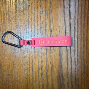 Lululemon on silicone keychain